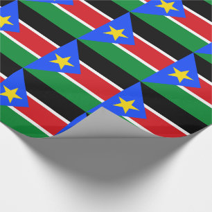 Flagge des Südsudan Geschenkpapier