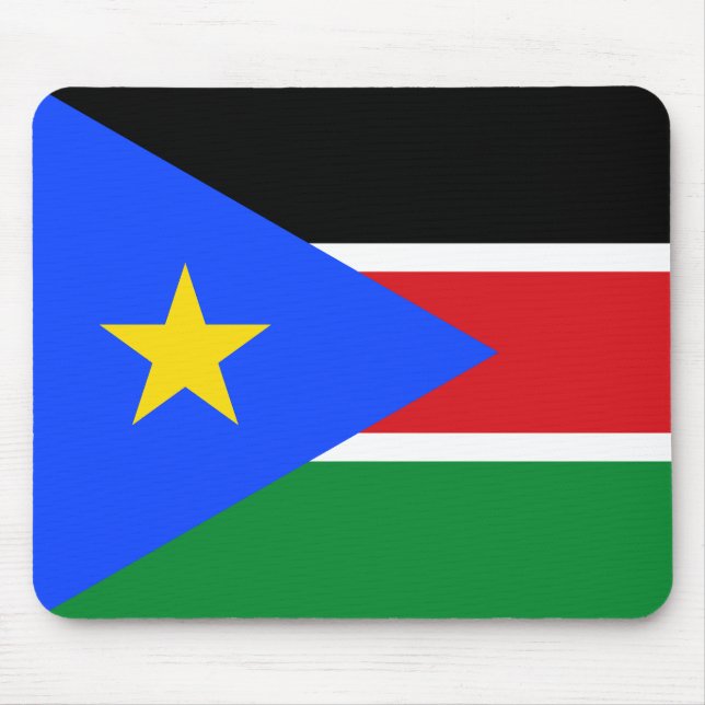 Flagge des Südsudan Mousepad (Vorne)