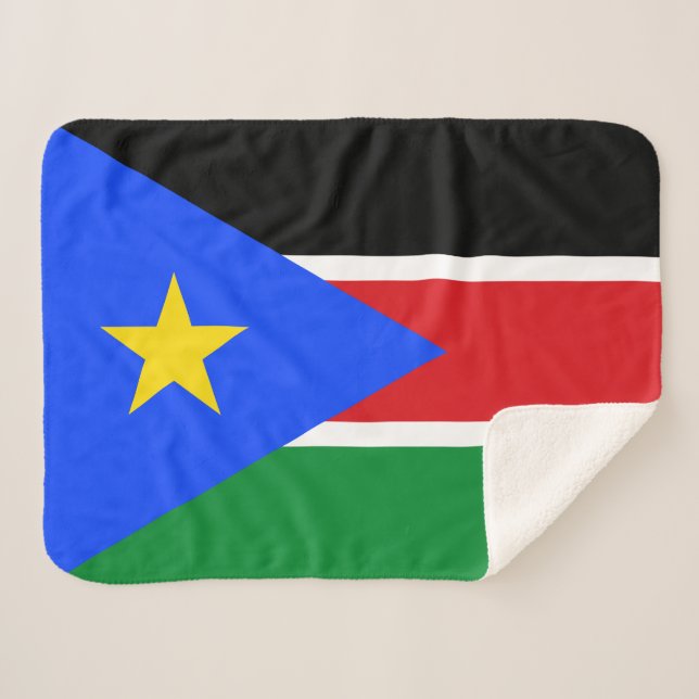 Flagge des Südsudan Sherpadecke (Vorderseite (Horizontal))