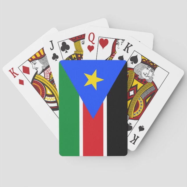 Flagge des Südsudan Spielkarten (Rückseite)