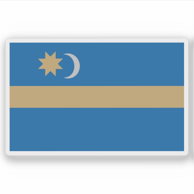 Flagge des Szekely-Landes - Szeklerland (Rumänien) Aufkleber (Vorderseite)