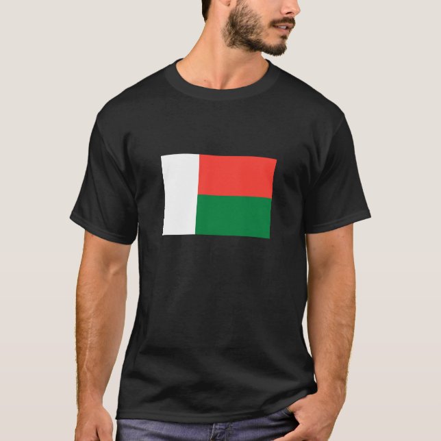Flagge des T - Shirt Madagaskar (Vorderseite)