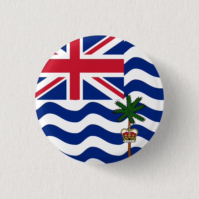 Flagge des Territoriums des Britischen Indischen O Button (Vorderseite)
