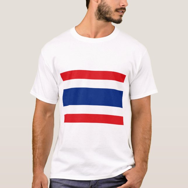 Flagge des Thailands T-Shirt (Vorderseite)