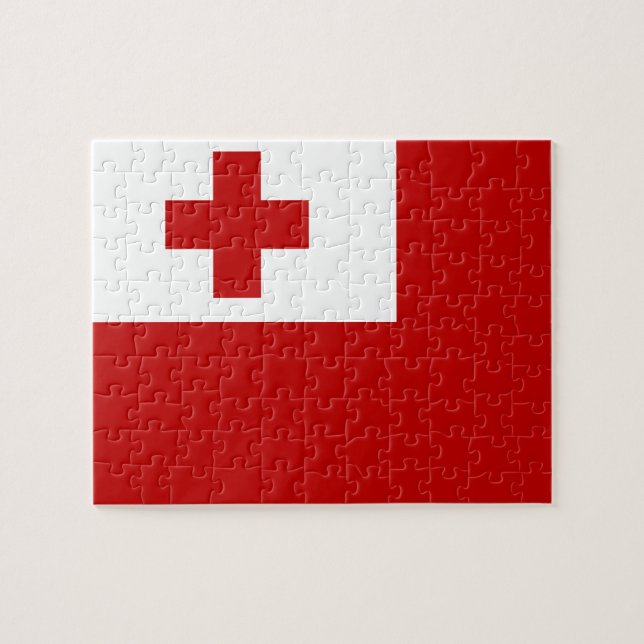 Flagge des Tonga-Foto-Puzzles Puzzle (Horizontal)