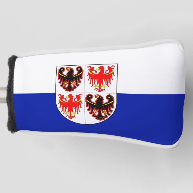 Flagge des Trentino-Südtirol (Italien) Golf Headcover (Vorderseite)