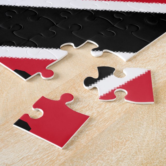 Flagge des Trinidad-Puzzles Puzzle (Seite)