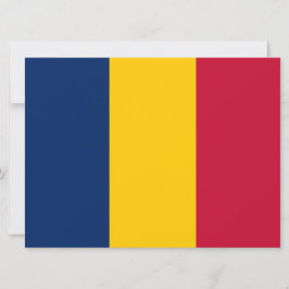 Flagge des Tschad (afrikanisches Land) Karte