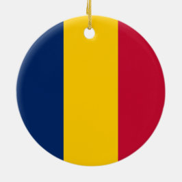 Flagge des Tschad (afrikanisches Land) Keramik Ornament