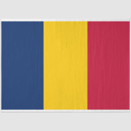 Flagge des Tschad (afrikanisches Land) Seidenpapier