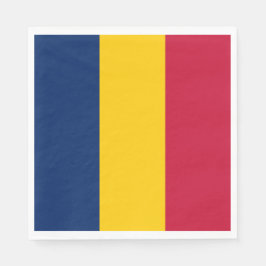 Flagge des Tschad (afrikanisches Land) Serviette