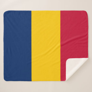 Flagge des Tschad (afrikanisches Land) Sherpadecke