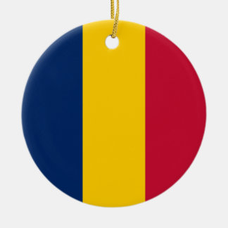 Flagge des Tschad Keramik Ornament