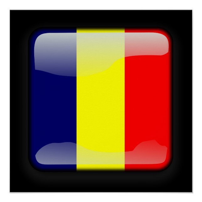 Flagge des Tschad Poster (Vorderseite)