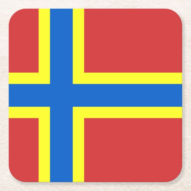 Flagge des Untersetzer des Papiers des Orkney-Plat (Vorderseite)