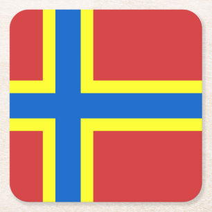 Flagge des Untersetzer des Papiers des Orkney-Plat