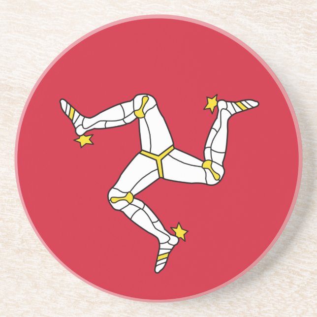 Flagge des Untersetzer Isle of Man (Vorne)
