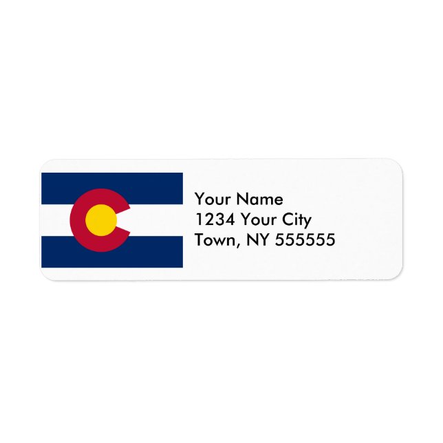 Flagge des US-Bundesstaates Colorado (Vorne)