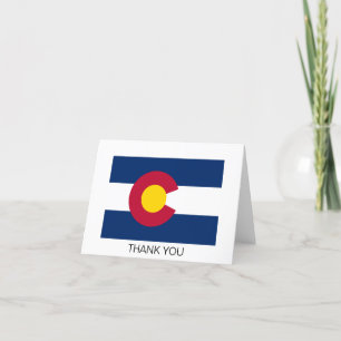 Flagge des US-Bundesstaates Colorado Dankeskarte