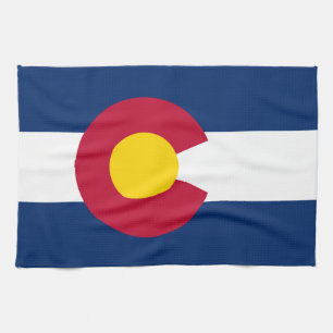 Flagge des US-Bundesstaates Colorado Geschirrtuch