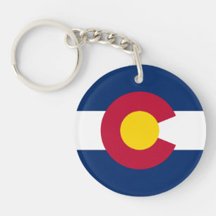 Flagge des US-Bundesstaates Colorado Schlüsselanhänger