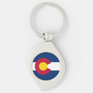 Flagge des US-Bundesstaates Colorado Schlüsselanhänger