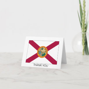 Flagge des US-Bundesstaates Florida Dankeskarte