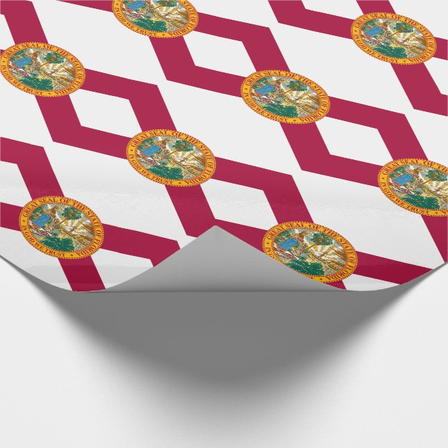 Flagge des US-Bundesstaates Florida Geschenkpapier (Ecke)