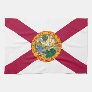 Flagge des US-Bundesstaates Florida Geschirrtuch