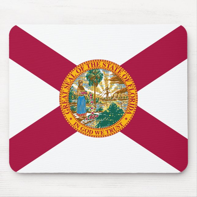 Flagge des US-Bundesstaates Florida Mousepad (Vorne)