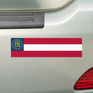 Flagge des US-Bundesstaates Georgia Autoaufkleber