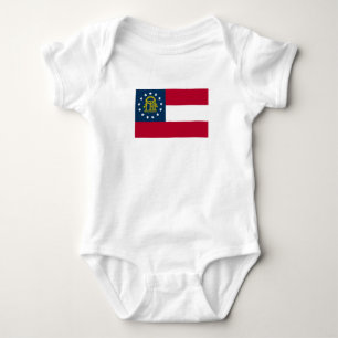 Flagge des US-Bundesstaates Georgia Baby Strampler