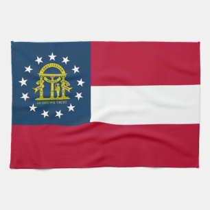 Flagge des US-Bundesstaates Georgia Geschirrtuch