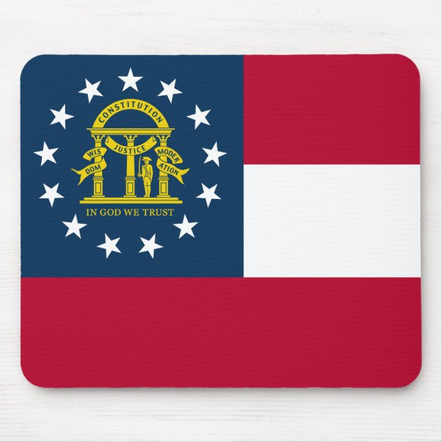 Flagge des US-Bundesstaates Georgia Mousepad (Vorne)