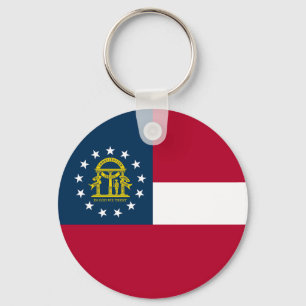 Flagge des US-Bundesstaates Georgia Schlüsselanhänger