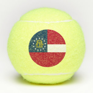 Flagge des US-Bundesstaates Georgia Tennisbälle