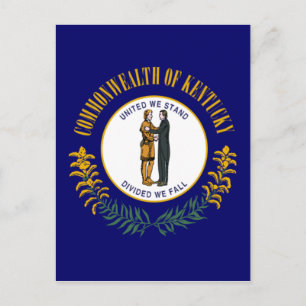 Flagge des US-Bundesstaates Kentucky Postkarte