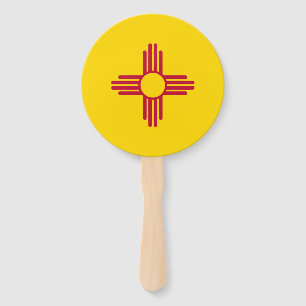 Flagge des US-Bundesstaates New Mexico Fächer