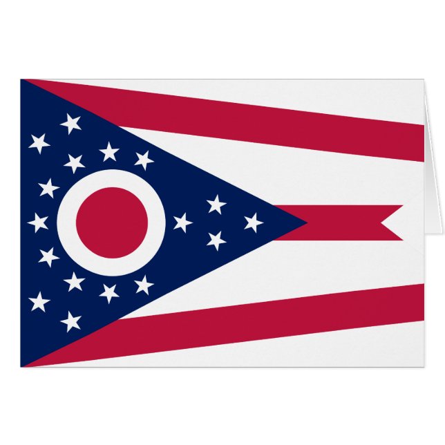 Flagge des US-Bundesstaates Ohio (Vorderseite (Horizontal))