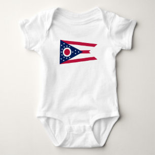 Flagge des US-Bundesstaates Ohio Baby Strampler