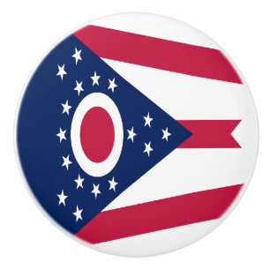 Flagge des US-Bundesstaates Ohio Keramikknauf