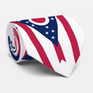 Flagge des US-Bundesstaates Ohio Krawatte