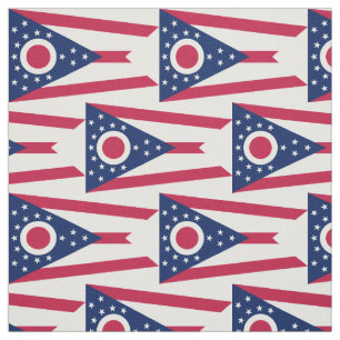 Flagge des US-Bundesstaates Ohio Stoff