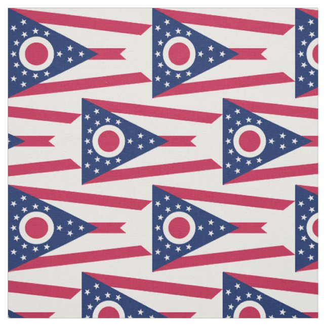 Flagge des US-Bundesstaates Ohio Stoff (Muster)