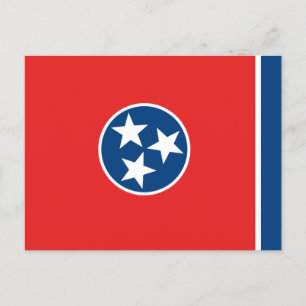Flagge des US-Bundesstaates Tennessee Postkarte