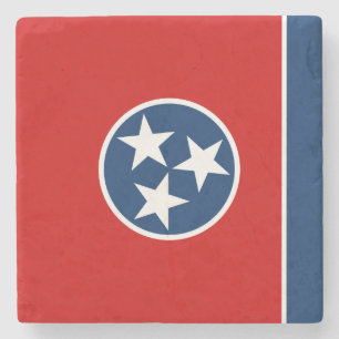 Flagge des US-Bundesstaates Tennessee Steinuntersetzer