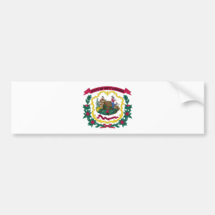Flagge des US-Bundesstaates West Virginia Autoaufkleber