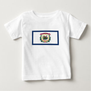 Flagge des US-Bundesstaates West Virginia Baby T-shirt