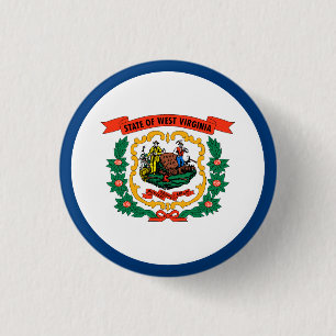 Flagge des US-Bundesstaates West Virginia Button