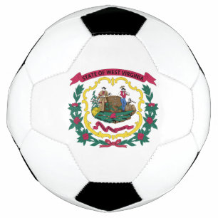 Flagge des US-Bundesstaates West Virginia Fußball